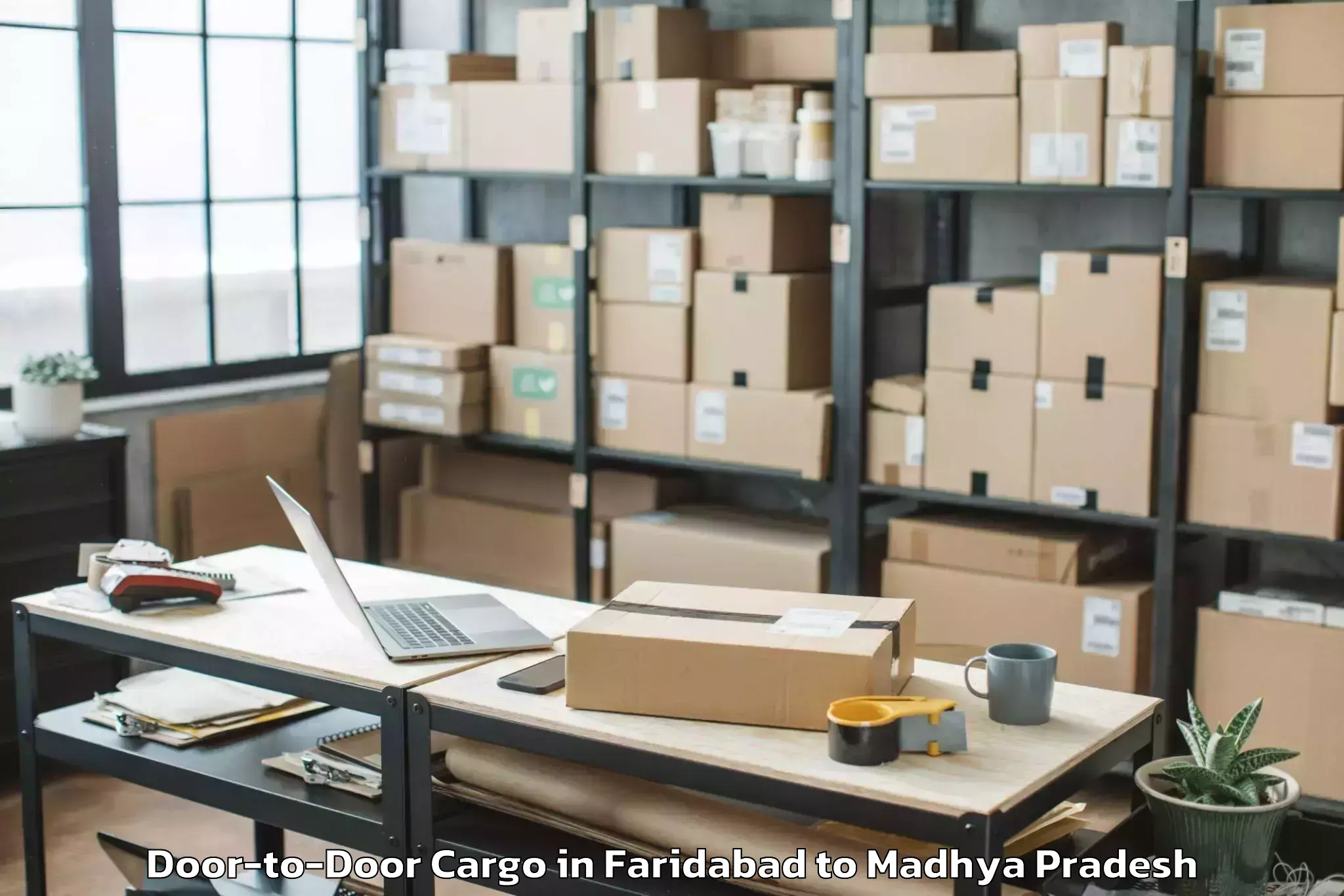 Easy Faridabad to Saugor Door To Door Cargo Booking